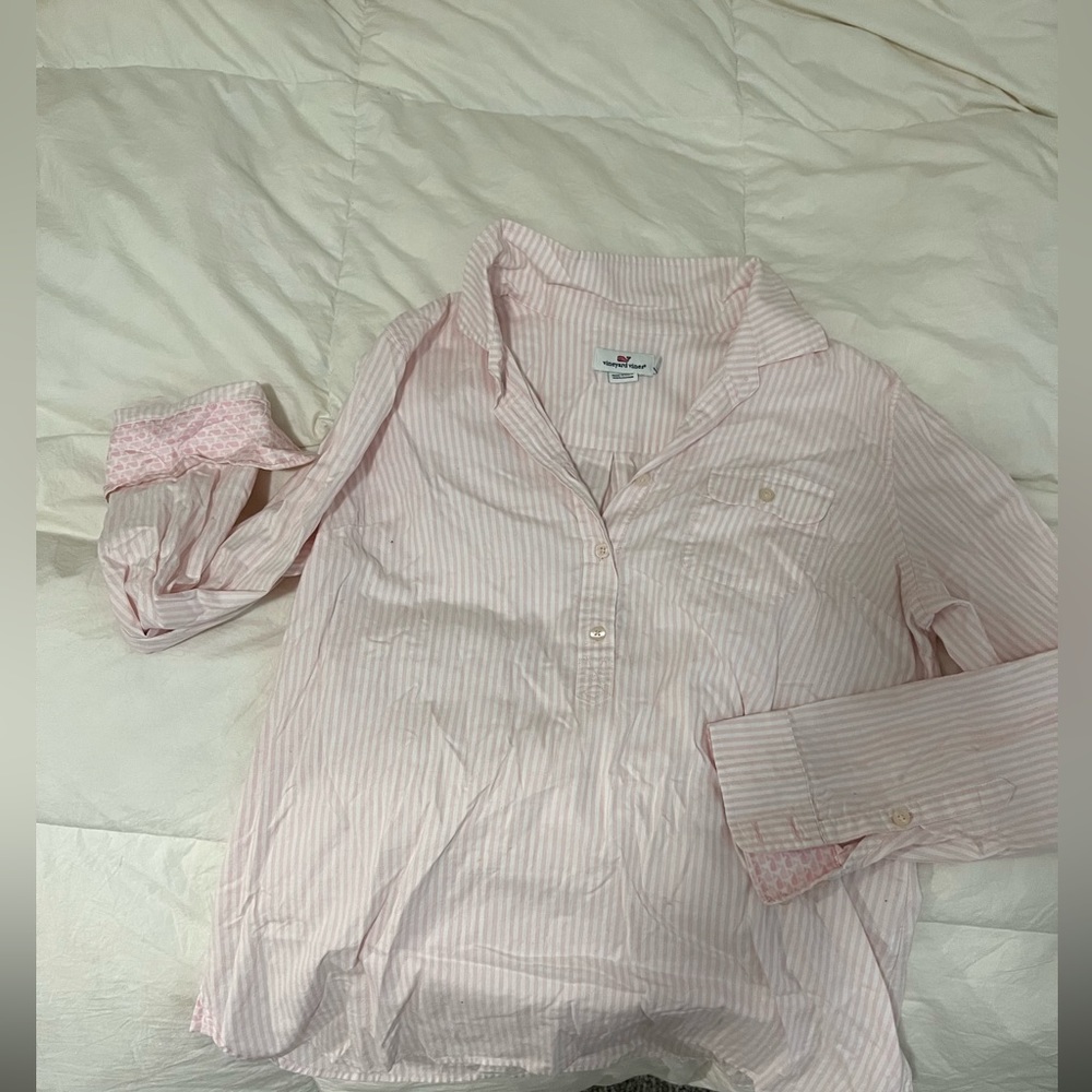 Vineyard Vines 1/3 Button long sleeve